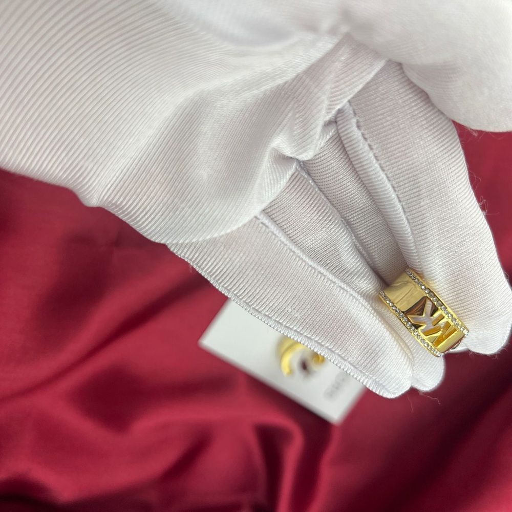 Michael Kors Gold Logo Earrings - Picture 4 of 9